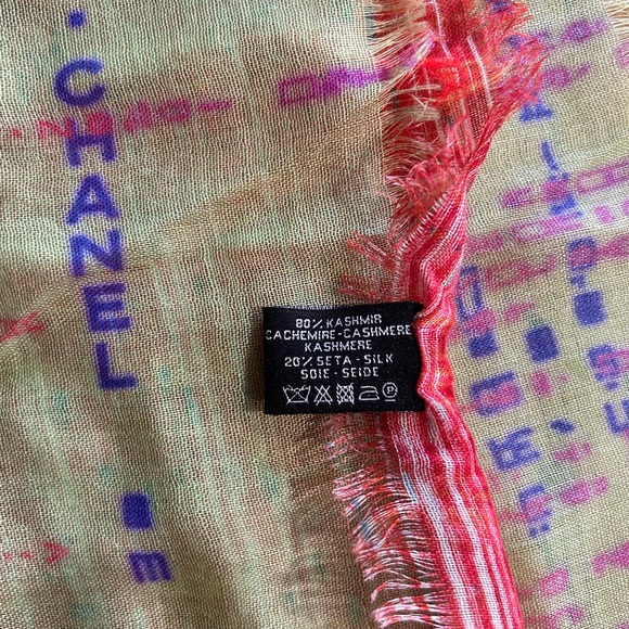 CHANEL Multi Color Cashmere & Silk Scarves - Picture 4 of 11